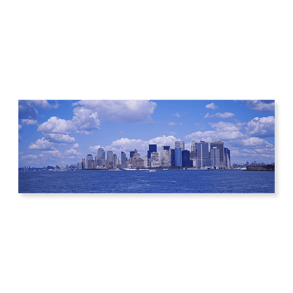 Art Print (Unframed), Skyscrapers on the waterfront by Panoramic Images, 24" x 8"
