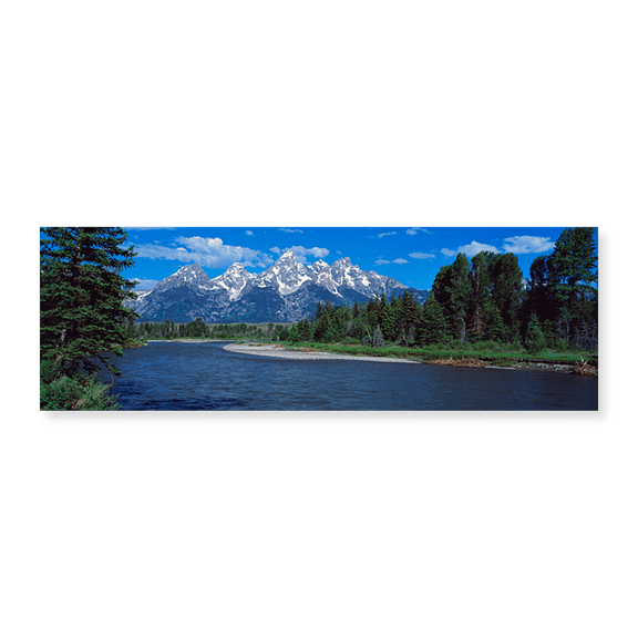 Art Print (Unframed), Snake River & Grand Teton WY USA by Panoramic Images, 30" x 10"