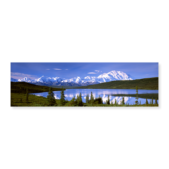 Art Print (Unframed), Snow Covered Mountains by Panoramic Images, 24" x 8"