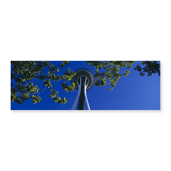 Art Print (Unframed), Space Needle Maple Trees Seattle Center Seattle WA by Panoramic Images, 30" x 10"