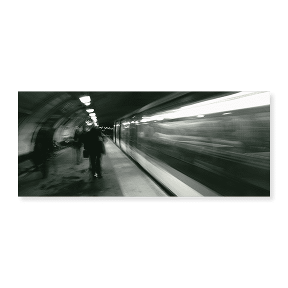 Art Print (Unframed), Subway train passing through a subway station by Panoramic Images, 15" x 24"