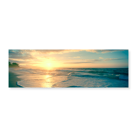 Art Print (Unframed), Sunset over the sea by Panoramic Images, 24" x 8"
