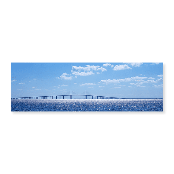 Art Print (Unframed), Sunshine Skyway Bridge by Panoramic Images, 24" x 8"