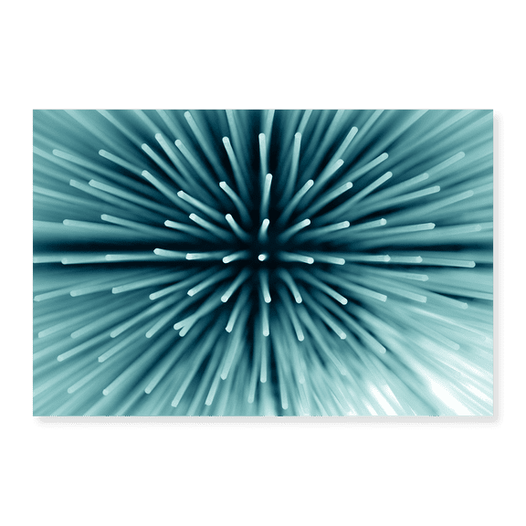 Art Print (Unframed), Teal Green Fibers by Artographie, 16" x 20"