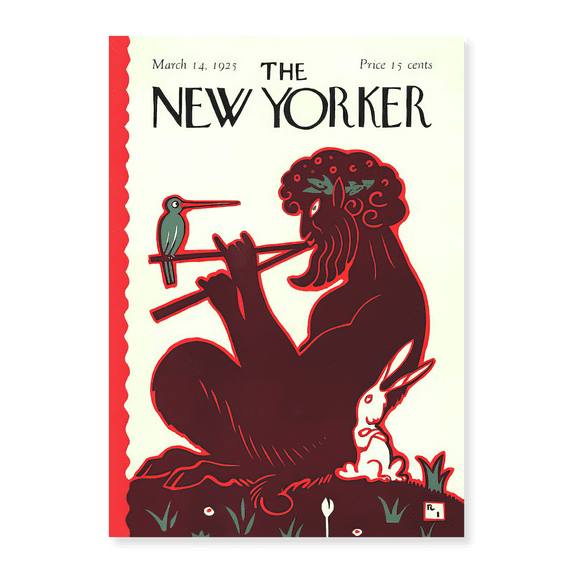Art Print (Unframed), The New Yorker Cover, 14 Mar 1925 by Vintage Magazine Cover, 16" x 20"