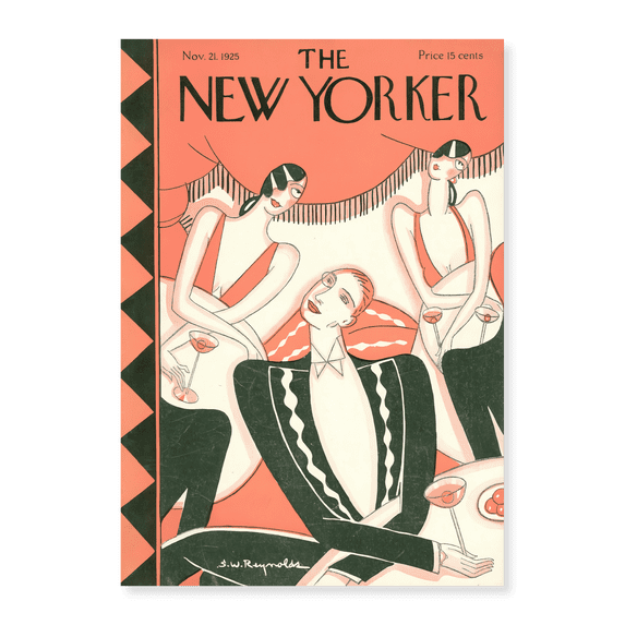Art Print (Unframed), The New Yorker Cover, 21 Nov 1925 by Vintage Magazine Cover, 16" x 20"