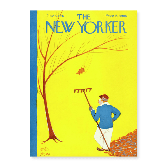 Art Print (Unframed), The New Yorker Cover, 27 Nov 1926 by Vintage Magazine Cover, 16" x 20"