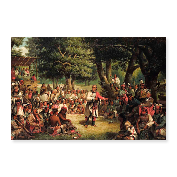 Art Print (Unframed), The Trial of Red Jacket by John Mix Stanley, 16" x 20"