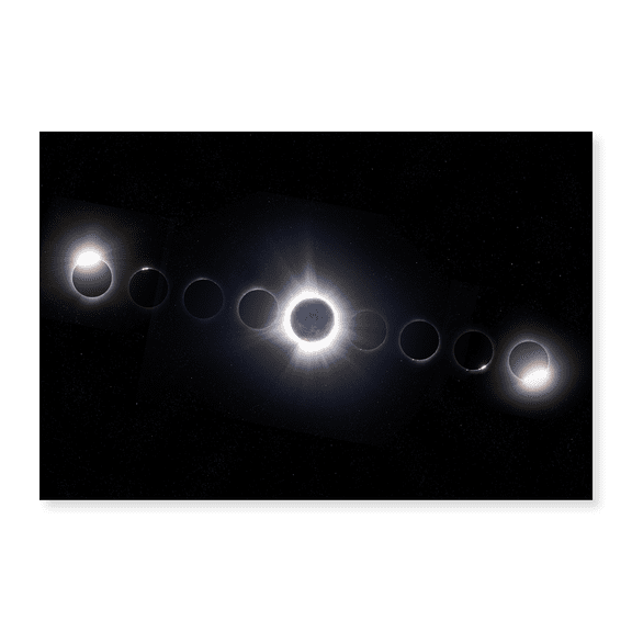 Art Print (Unframed), Total Solar Eclipse II by Jim Cumming, 18" x 24"
