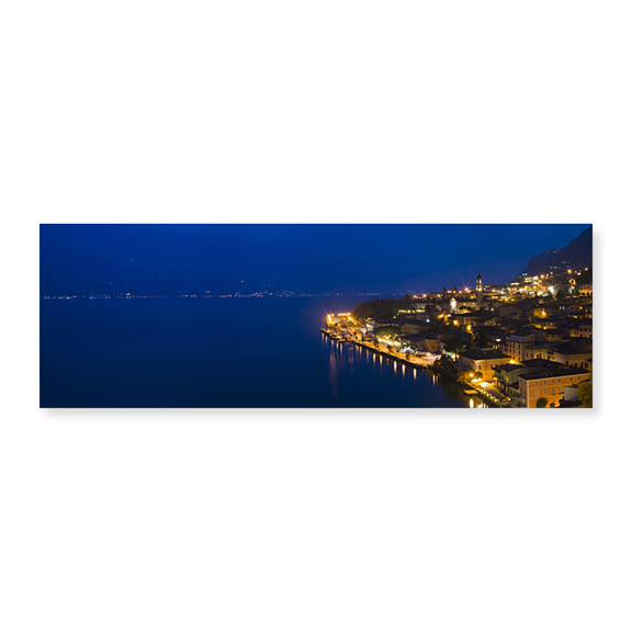 Art Print (Unframed), Town at the waterfront by Panoramic Images, 24" x 8"