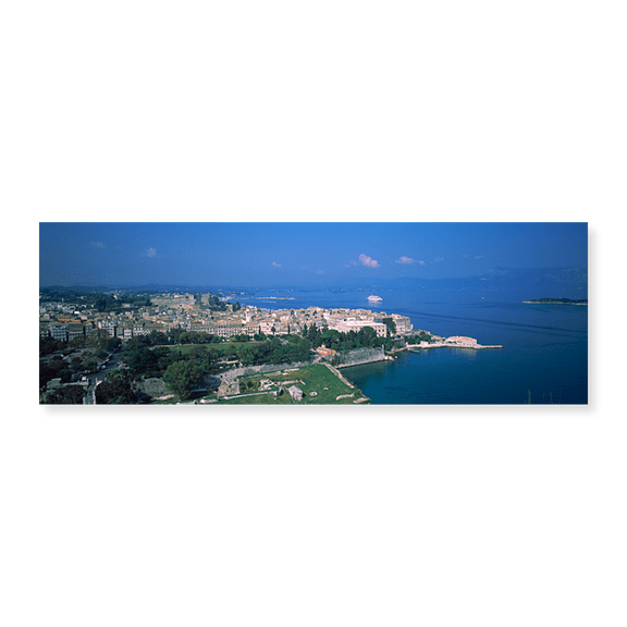 Art Print (Unframed), Town at the waterfront by Panoramic Images, 24" x 8"