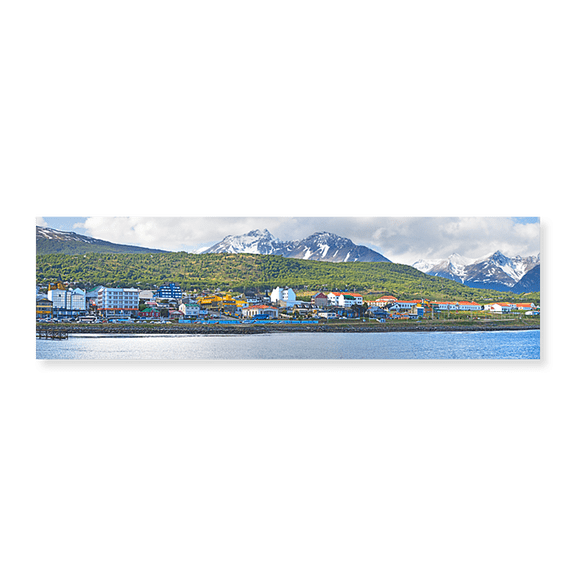 Art Print (Unframed), Town at waterfront by Panoramic Images, 24" x 8"