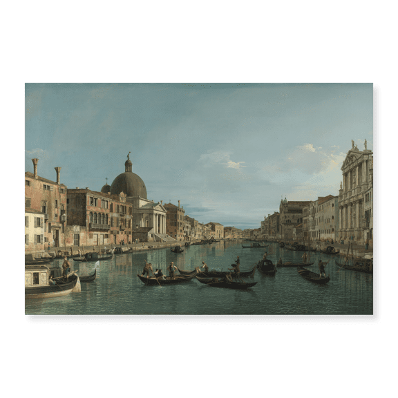Art Print (Unframed), Venice The Grand Canal with S. Simeone Piccolo by Canaletto, 16" x 20"