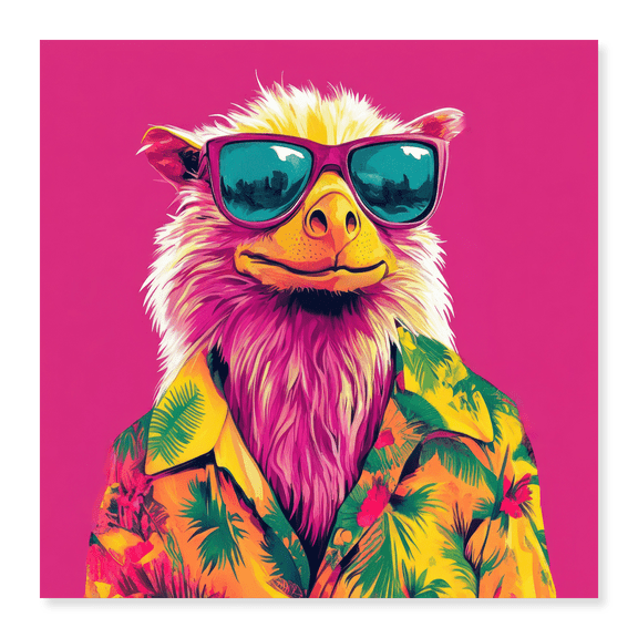 Art Print (Unframed), Vibrant Animal Dandy by Lazar Studio, 16" x 20"
