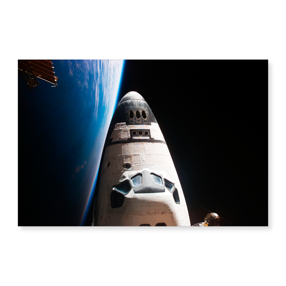 Art Print (Unframed), View of Orbiter Nose and Earth Limb by NASA, 16" x 20"