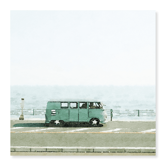 Art Print (Unframed), Vintage Van by Kim Curinga, 18" x 24"