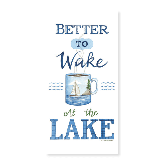 Art Print (Unframed), Wake at the Lake by Deb Strain, 10" x 16"