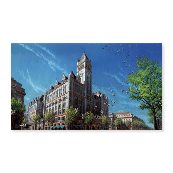 Art Print (Unframed), Washington Chronicle Old Post Office by John Z. Wang, 18" x 24"