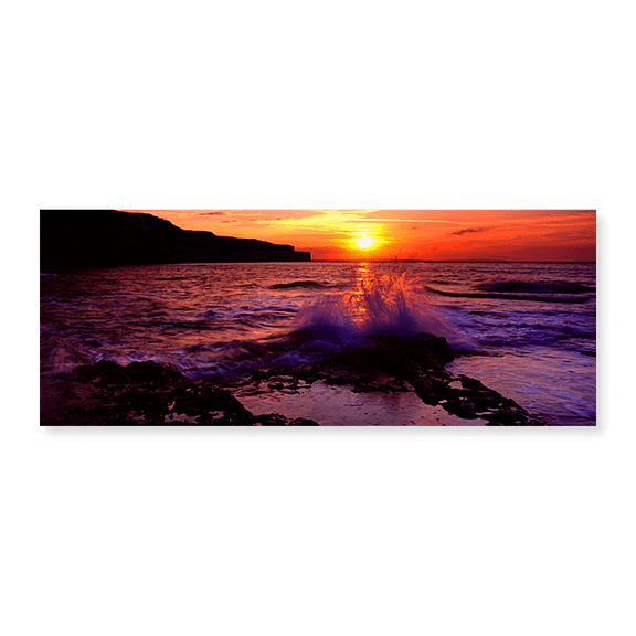 Art Print (Unframed), Wave Breaking On Rocks by Panoramic Images, 10" x 16"