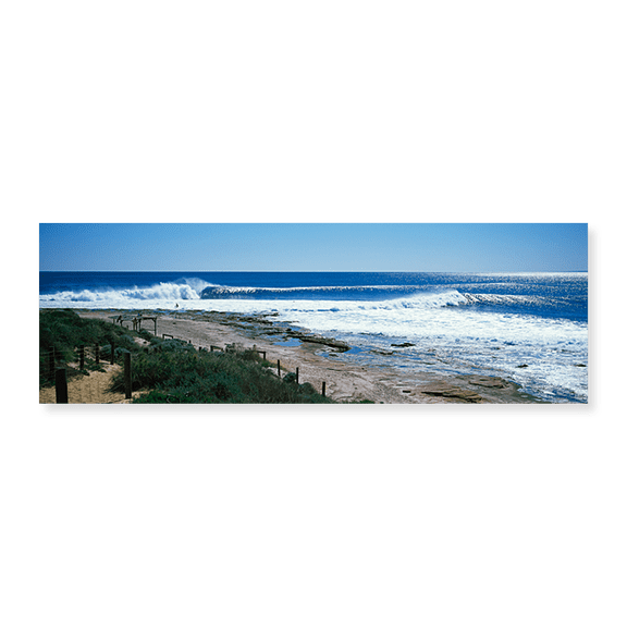 Art Print (Unframed), Waves breaking on the beach by Panoramic Images, 30" x 10"