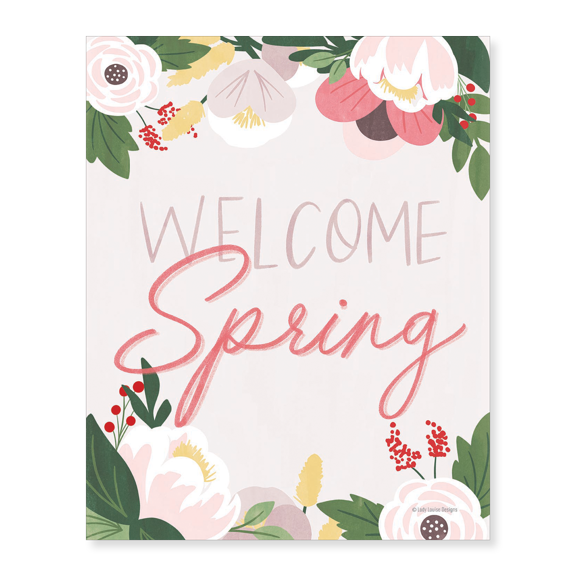 Art Print (Unframed), Welcome Spring by Lady Louise Designs, 16" x 20"