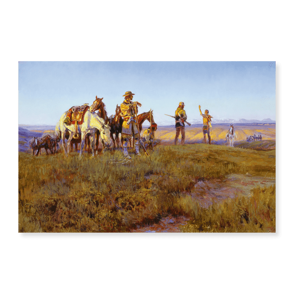 Art Print (Unframed), Wildman's Truce, Pipe of Peace 1914 by Charles Marion Russell, 18" x 24"