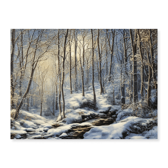 Art Print (Unframed), Winter Hillside Spring by Alpenglow Workshop, 16" x 20"