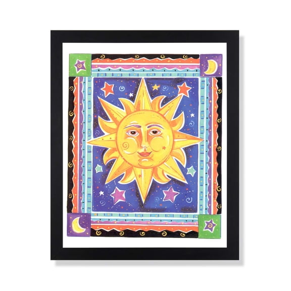 Art Prints Inc Celestial Star Galaxy Fantasy Kids Room Wall Picture Framed Art Print
