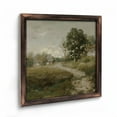 thumbnail image 1 of Art Prints :Rustic Square Framed Wooden Art Prints Wall Art, Classical Landscape Wall Decor Rural Road Scenery Farmhouse Room Decor for Bathroom Bedroom Living Room（08X 08in）, 1 of 8