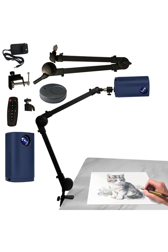 Art Projector for Tracing and Drawing with Wireless Phone Connection Mini Digital Sketch Projector for Canvas, Wall, Cake Decorating, Adjustable 798 Inch Projection for Artists