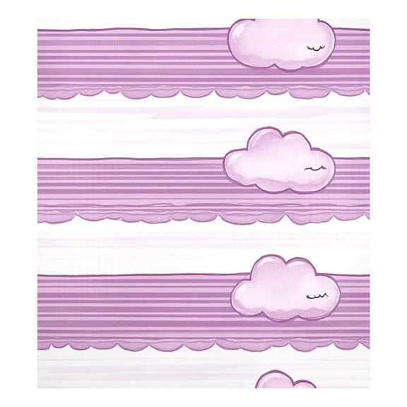 Art Purple Clouds Pattern Magnetic Dishwasher Decal 23''x26'' Easy to Clean Single Sided Print