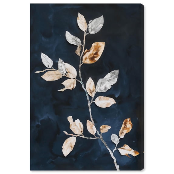 Art Remedy Abstract Botanicals Canvas, 20" x 30", Gallery Wrapped, Lustre of Leaves II