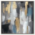 thumbnail image 1 of Art Remedy Abstract with Gold Canvas, 40" x 40", Silver Frame, Concrete and Gold III, 1 of 7