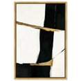 thumbnail image 1 of Art Remedy Black and White Art Canvas, 24" x 36", Gold Frame, Weight of Black II, 1 of 7