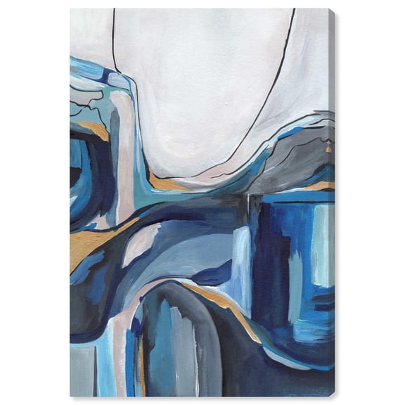 Art Remedy Blue Paintings Canvas, 20" x 30", Gallery Wrapped, Mixture of Feelings