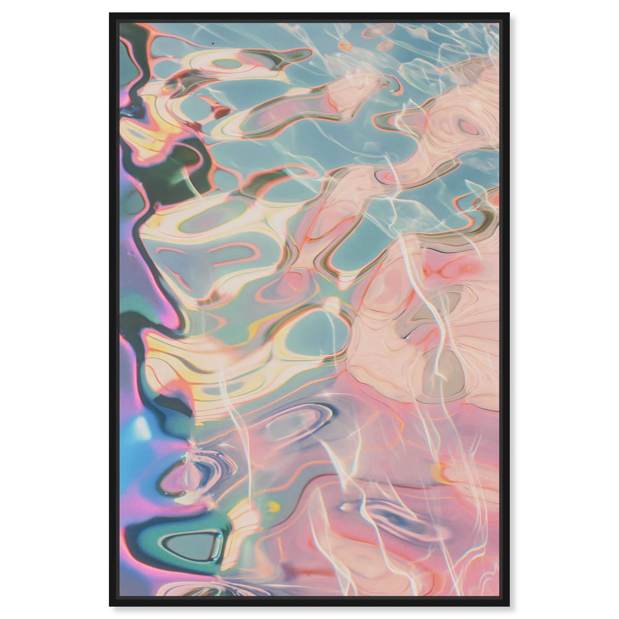 Art Remedy Blush Abstracts Canvas, 10" x 15", Black Frame, Smooth ...