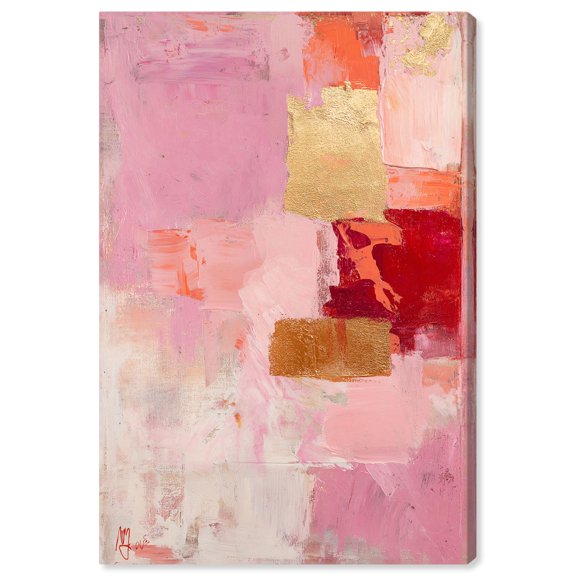 Art Remedy Blush Abstracts Canvas, 10" x 15", Gallery Wrapped, Petal Patchwork II