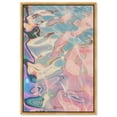 thumbnail image 1 of Art Remedy Blush Abstracts Canvas, 36" x 54", Gold Frame, Smooth Metallic Drift I, 1 of 7