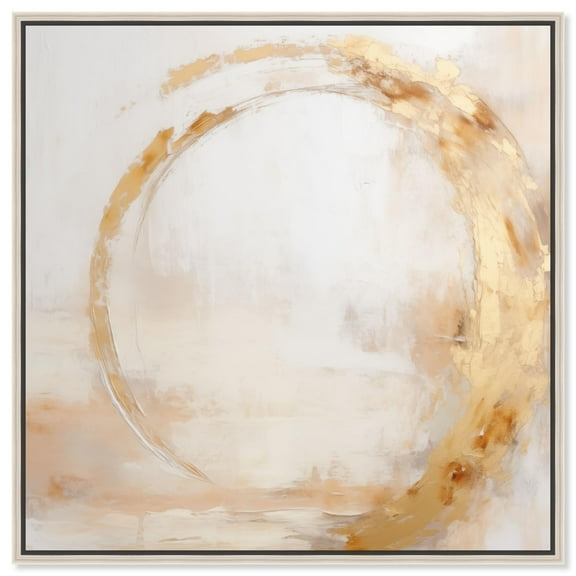 Art Remedy Boho Abstracts Canvas, 30" x 30", Silver Frame, Golden Orb II