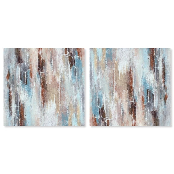 Art Remedy Bright Modern Canvas, 40" x 40", Gallery Wrapped, Eternal Symphony Set