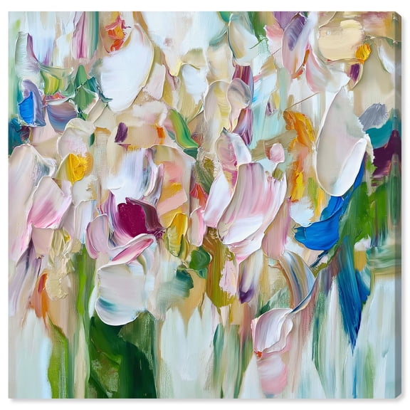 Art Remedy Bright Tropical Art Canvas, 12" x 12", Gallery Wrapped, Hint of Mint III