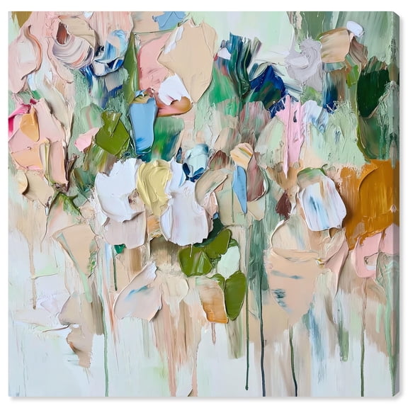 Art Remedy Bright Tropical Art Canvas, 16" x 16", Gallery Wrapped, Hint of Mint I