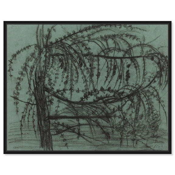 Art Remedy Coastal Faded Print Canvas, 45" x 36", Black Frame, Fruit Tree in Bloom 1900-1902