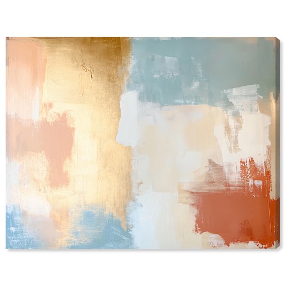 Art Remedy Colorful Abstract Canvas, 24" x 20", Gallery Wrapped, Painted Serenity I