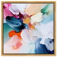 thumbnail image 1 of Art Remedy Colorful Abstracts Canvas, 12" x 12", Gold Frame, Visual Poem III, 1 of 7