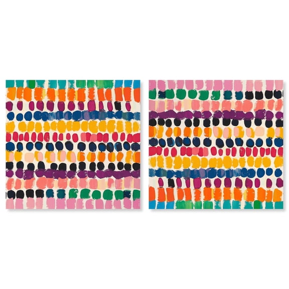 Art Remedy Contemporary Art Canvas, 40" x 40", Gallery Wrapped, Hue Sequence Set