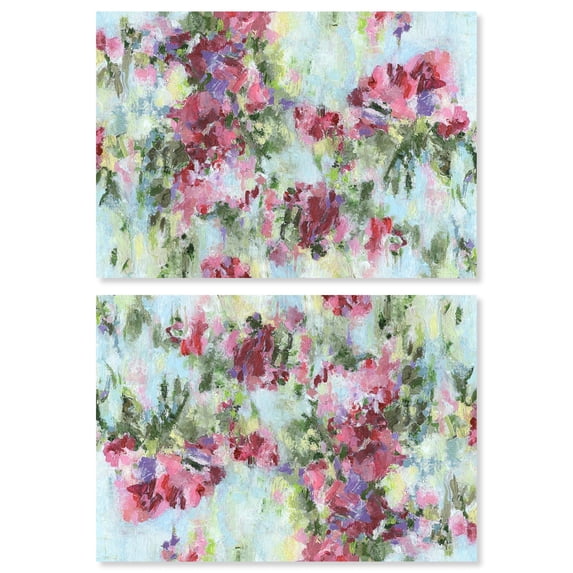 Art Remedy Contemporary Modern Canvas, 15" x 10", Gallery Wrapped, Embracing Life Set