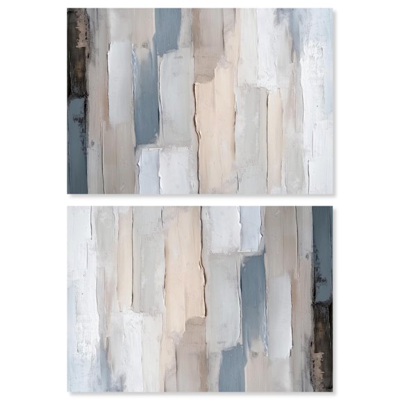 Art Remedy Contemporary Shapes Canvas, 36" x 24", Gallery Wrapped, Soft Edges Set