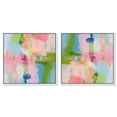 thumbnail image 1 of Art Remedy Dopamine Art Canvas, 16" x 16", White Frame, Dynamic Brushwork Set, 1 of 5
