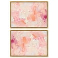 thumbnail image 1 of Art Remedy Dopamine Decor Canvas, 15" x 10", Gold Frame, Blush Coral Lands Set, 1 of 5